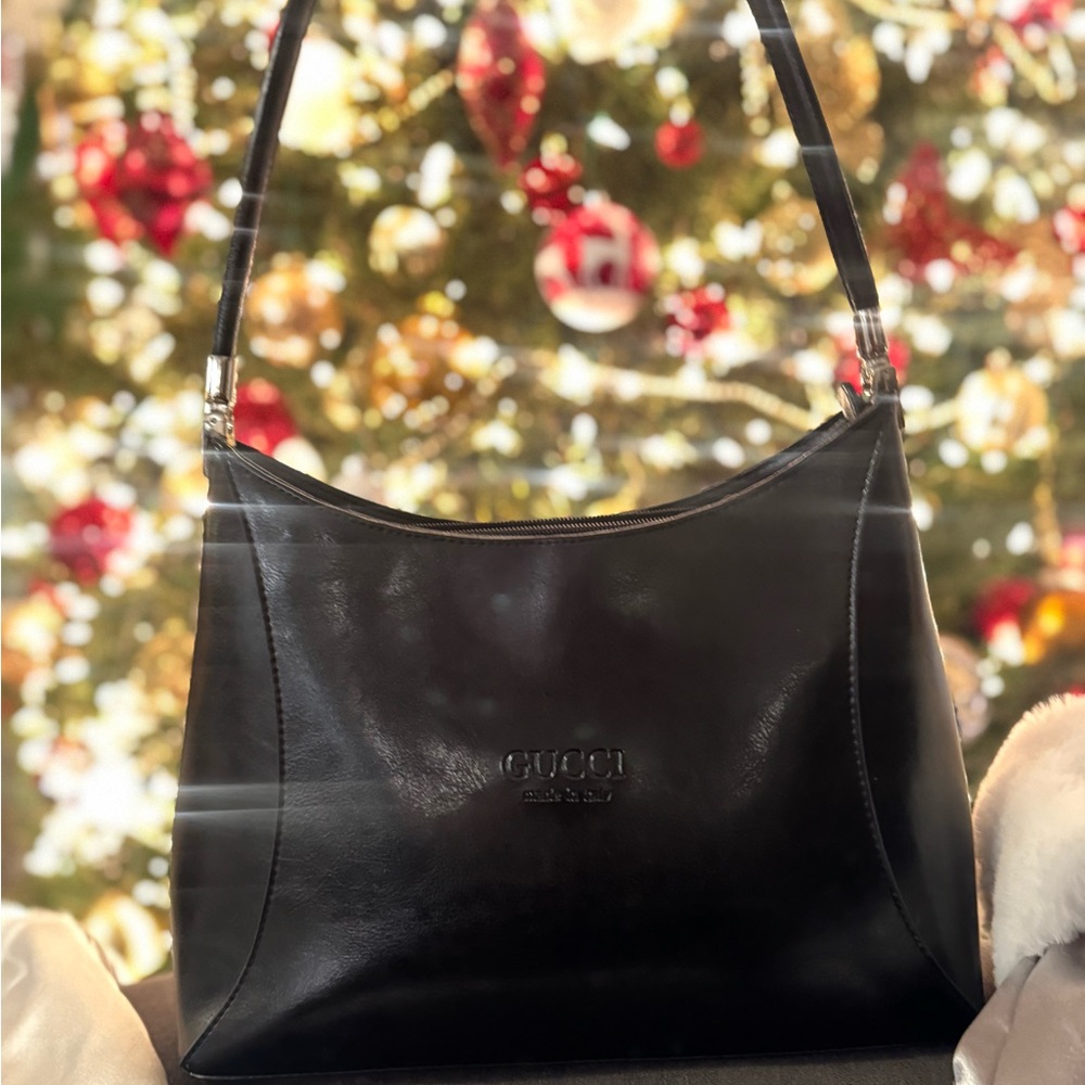 Gucci Black Leather Shoulder Bag - Picture 2 of 6